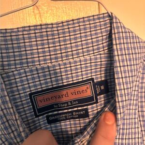 Vineyard Vines Men's Blue Plaid Shirt